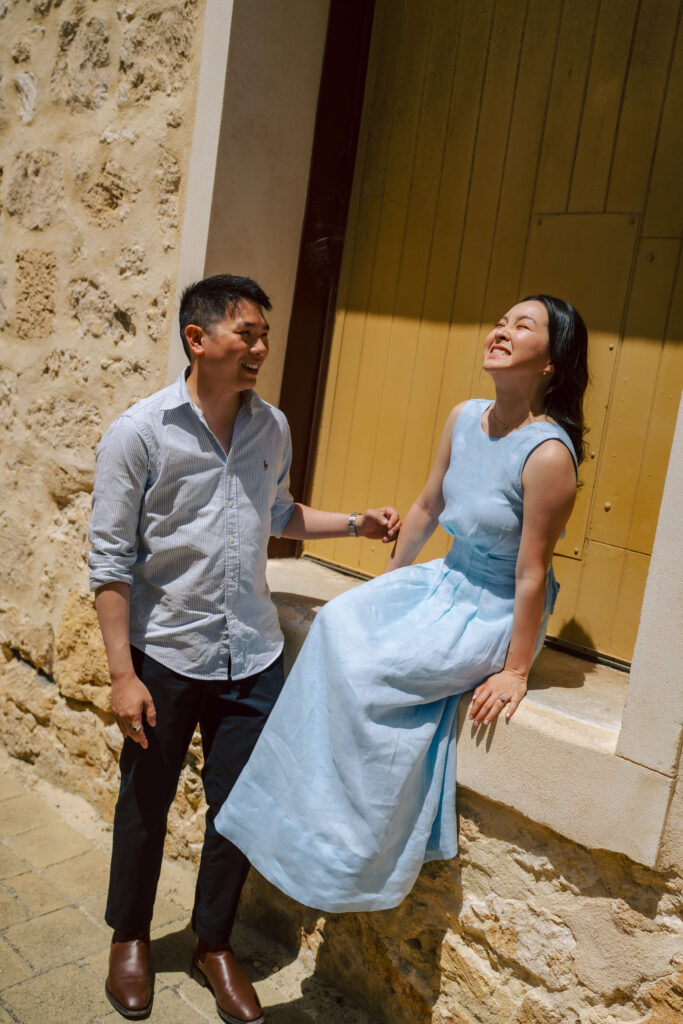 Perth Couple laughing with joy